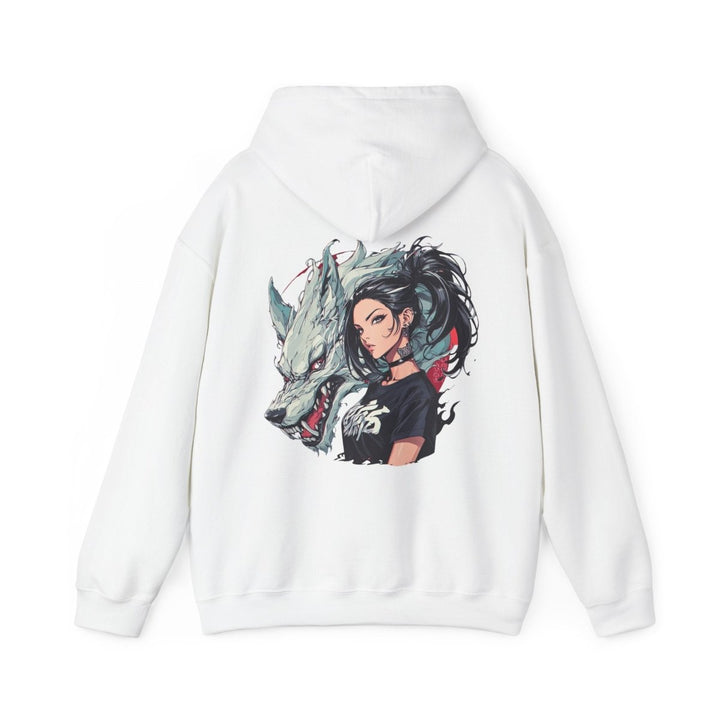 Anime Gangsta Wolf Princess Unisex Hoodie - Light Pink - S - Anime Gangsta Wolf Princess Unisex Hoodie - Tatoo Tee