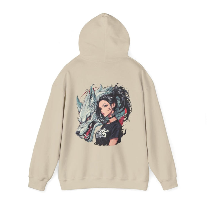 Anime Gangsta Wolf Princess Unisex Hoodie - Light Pink - S - Anime Gangsta Wolf Princess Unisex Hoodie - Tatoo Tee