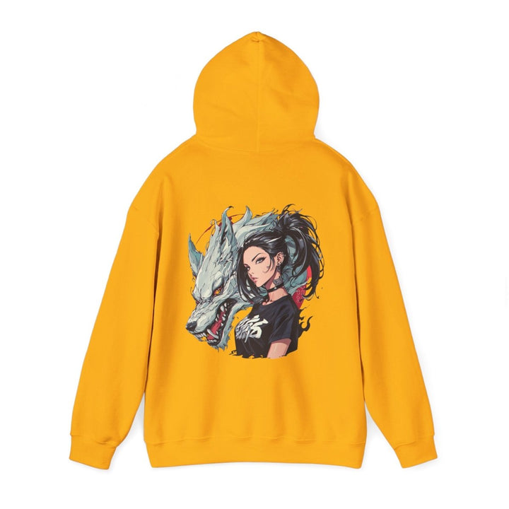 Anime Gangsta Wolf Princess Unisex Hoodie - Light Pink - S - Anime Gangsta Wolf Princess Unisex Hoodie - Tatoo Tee