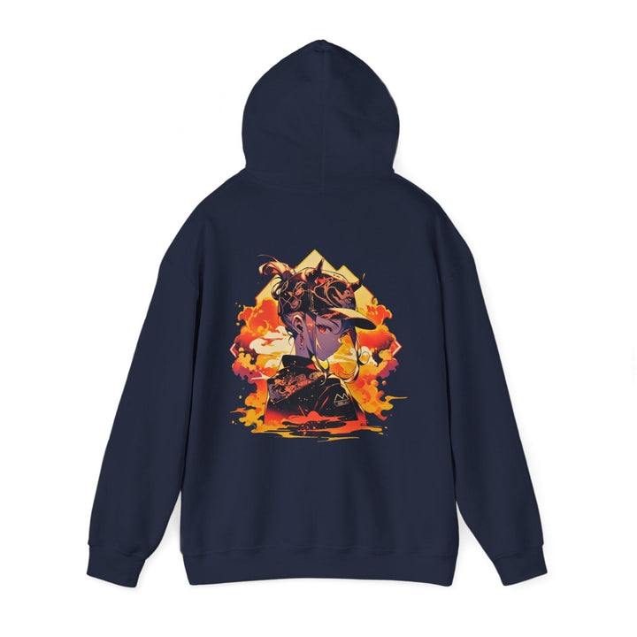 Anime Girl Unisex Hoodie - Heliconia - S - Anime Girl Unisex Hoodie - Tatoo Tee