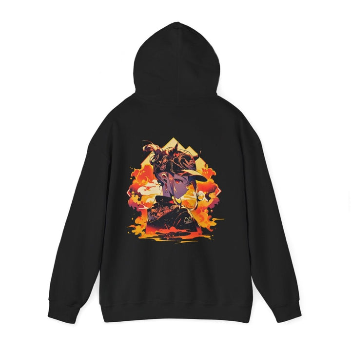 Anime Girl Unisex Hoodie - Heliconia - S - Anime Girl Unisex Hoodie - Tatoo Tee