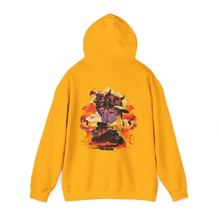 Anime Girl Unisex Hoodie - Heliconia - S - Anime Girl Unisex Hoodie - Tatoo Tee