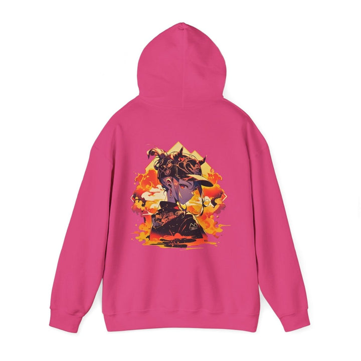 Anime Girl Unisex Hoodie - Heliconia - S - Anime Girl Unisex Hoodie - Tatoo Tee