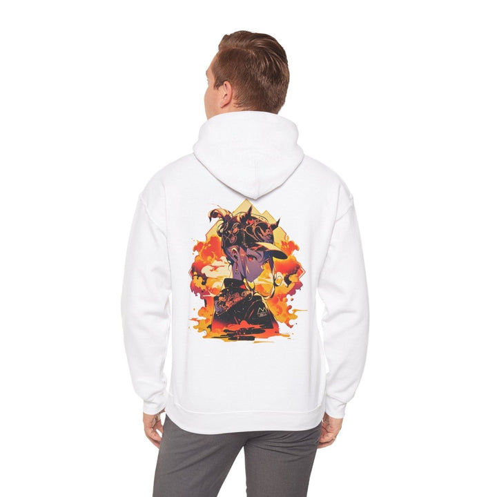 Anime Girl Unisex Hoodie - White - S - Anime Girl Unisex Hoodie - Tatoo Tee