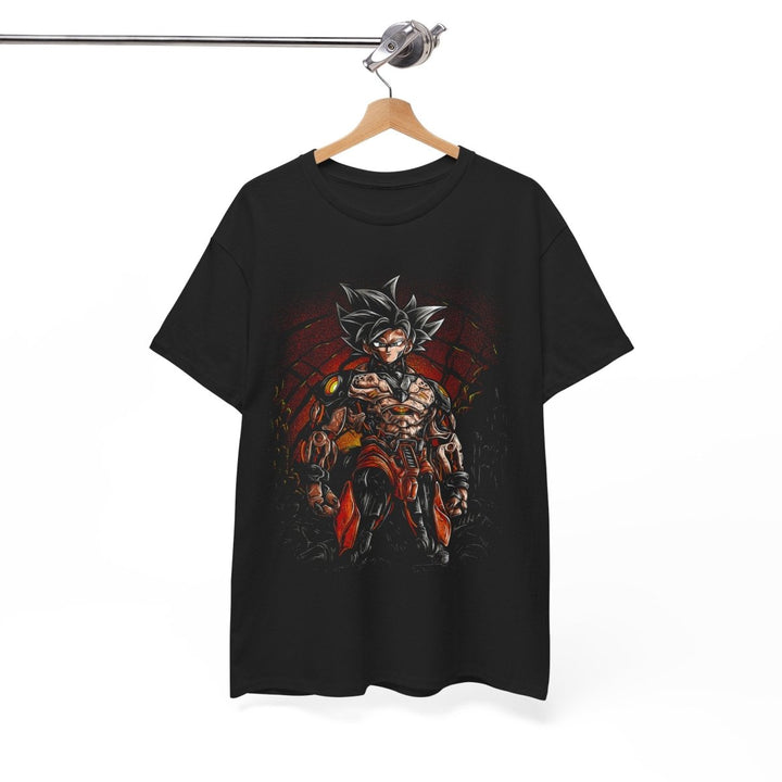 Anime Hero Goku Robot Unisex Heavy Cotton Tee - Perfect Gift for Fans - Black - S - Anime Hero Goku Robot Unisex Heavy Cotton Tee - Perfect Gift for Fans - Tatoo Tee