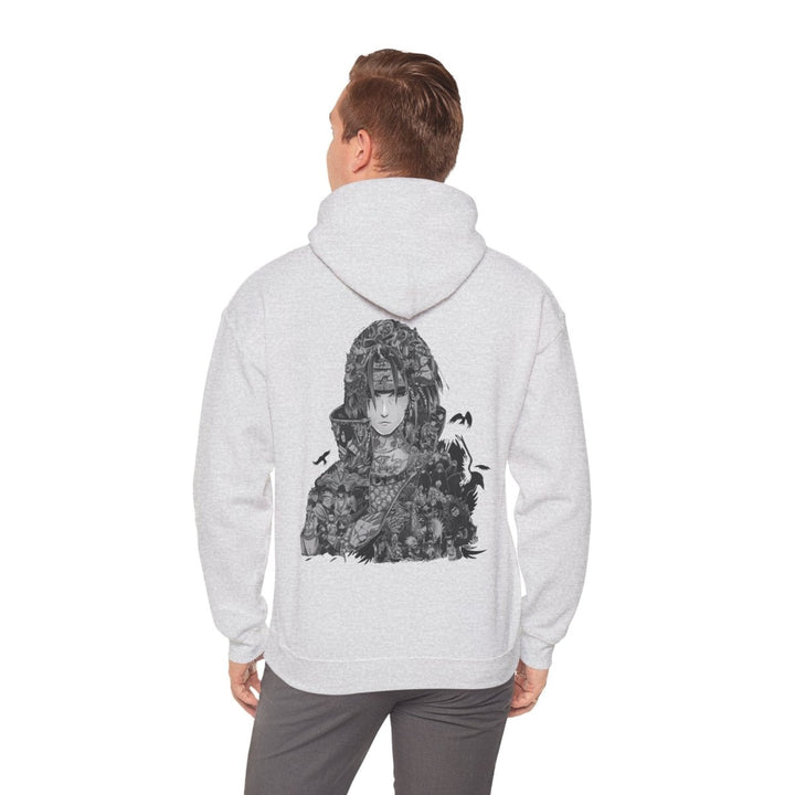 Anime - Inspired Unisex Heavy Blend™ Hooded Sweatshirt - Bold Graphic Design for Fans - Ash - S - Anime - Inspired Unisex Heavy Blend™ Hooded Sweatshirt - Bold Graphic Design for Fans - Tatoo Tee