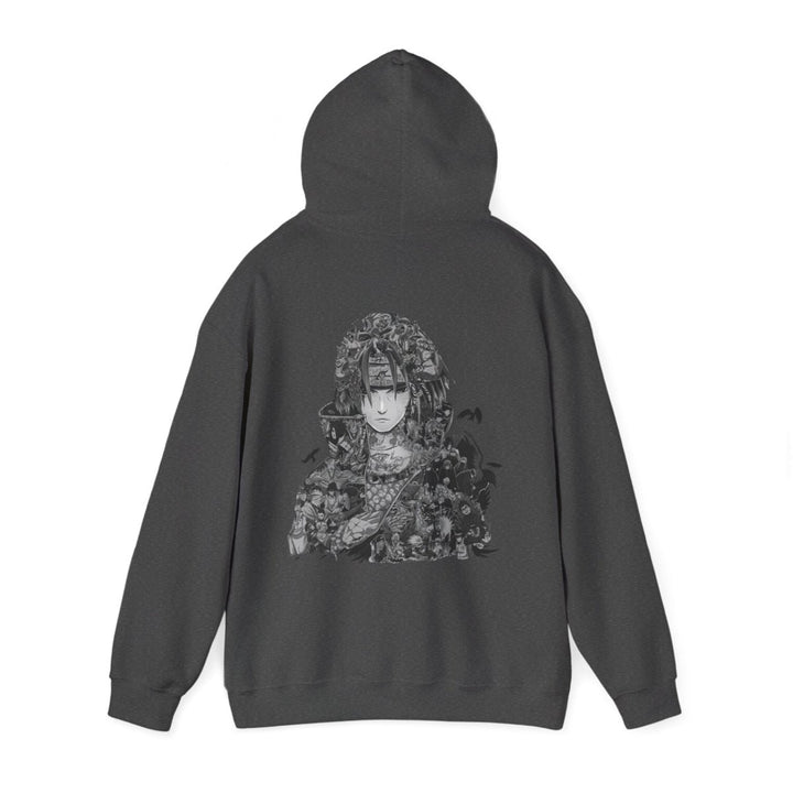 Anime - Inspired Unisex Heavy Blend™ Hooded Sweatshirt - Bold Graphic Design for Fans - Navy - S - Anime - Inspired Unisex Heavy Blend™ Hooded Sweatshirt - Bold Graphic Design for Fans - Tatoo Tee