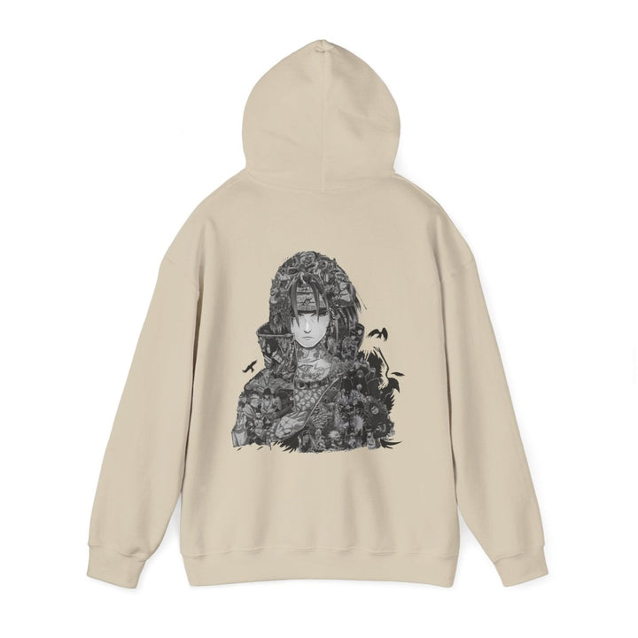 Anime - Inspired Unisex Heavy Blend™ Hooded Sweatshirt - Bold Graphic Design for Fans - Navy - S - Anime - Inspired Unisex Heavy Blend™ Hooded Sweatshirt - Bold Graphic Design for Fans - Tatoo Tee