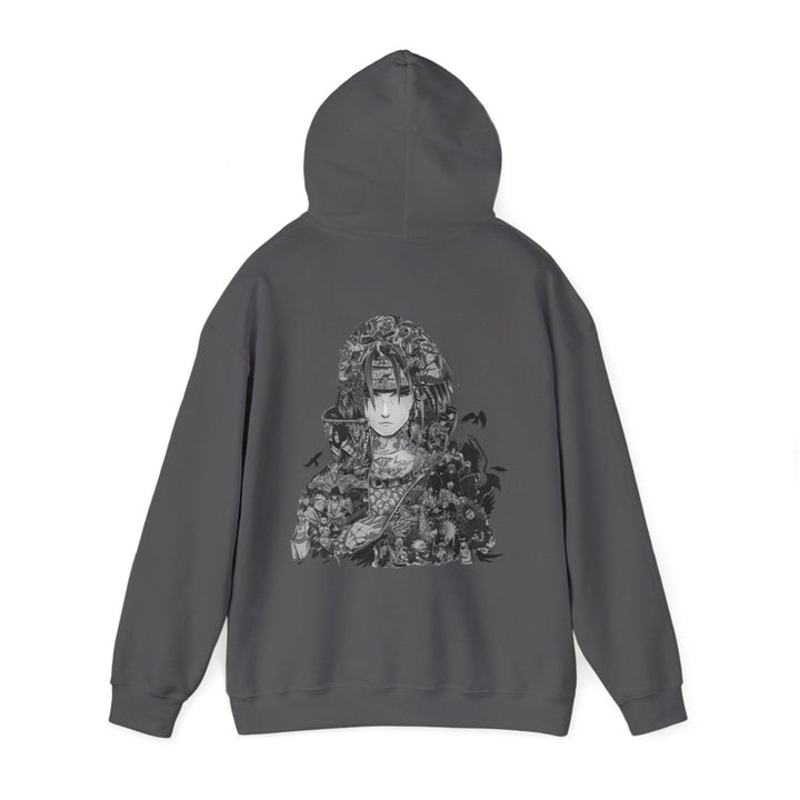 Anime - Inspired Unisex Heavy Blend™ Hooded Sweatshirt - Bold Graphic Design for Fans - Navy - S - Anime - Inspired Unisex Heavy Blend™ Hooded Sweatshirt - Bold Graphic Design for Fans - Tatoo Tee