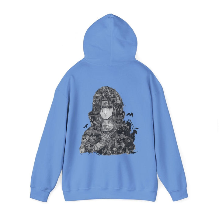 Anime - Inspired Unisex Heavy Blend™ Hooded Sweatshirt - Bold Graphic Design for Fans - Navy - S - Anime - Inspired Unisex Heavy Blend™ Hooded Sweatshirt - Bold Graphic Design for Fans - Tatoo Tee