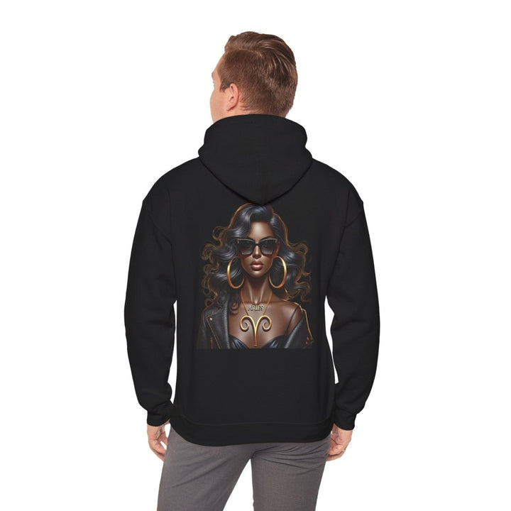 Aries Girl Unisex Hoodie - Black - S - Aries Girl Unisex Hoodie - Tatoo Tee