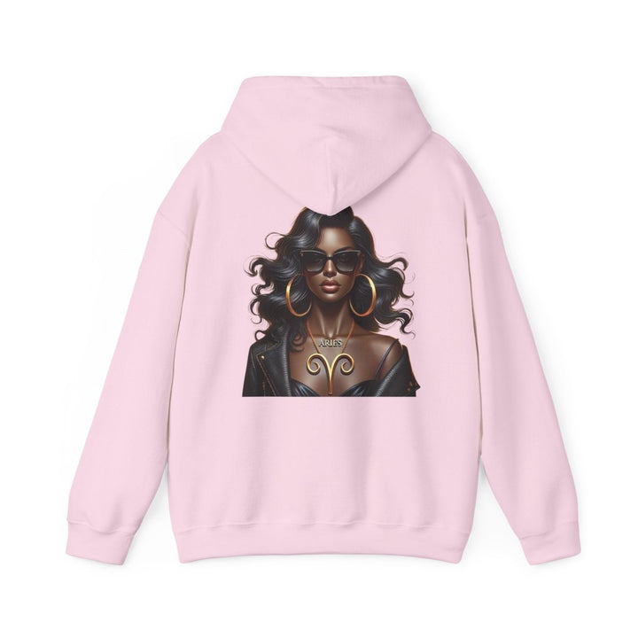 Aries Girl Unisex Hoodie - Red - S - Aries Girl Unisex Hoodie - Tatoo Tee