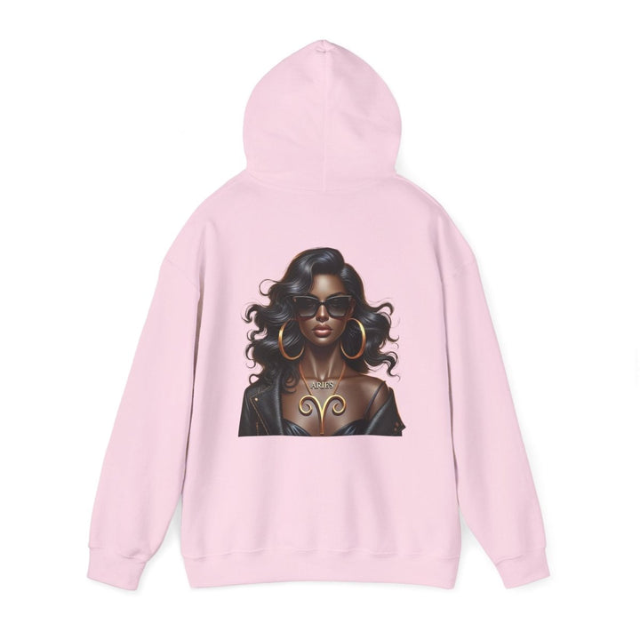 Aries Girl Unisex Hoodie - Red - S - Aries Girl Unisex Hoodie - Tatoo Tee