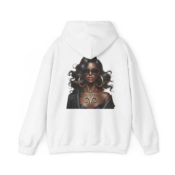 Aries Girl Unisex Hoodie - Red - S - Aries Girl Unisex Hoodie - Tatoo Tee