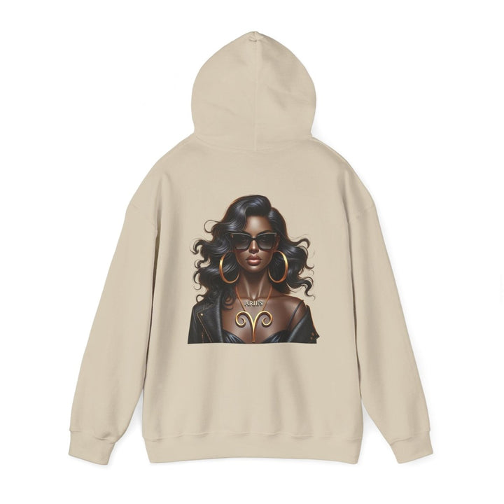 Aries Girl Unisex Hoodie - Red - S - Aries Girl Unisex Hoodie - Tatoo Tee