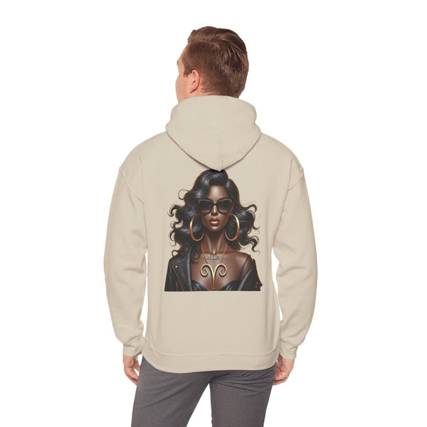 Aries Girl Unisex Hoodie - Sand - S - Aries Girl Unisex Hoodie - Tatoo Tee