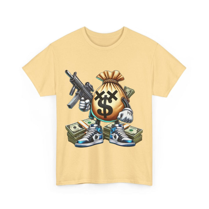 Armed Money Bag Unisex Heavy Cotton Tee - Cardinal Red - S - Armed Money Bag Unisex Heavy Cotton Tee - Tatoo Tee