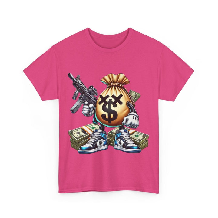 Armed Money Bag Unisex Heavy Cotton Tee - Cardinal Red - S - Armed Money Bag Unisex Heavy Cotton Tee - Tatoo Tee