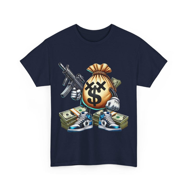 Armed Money Bag Unisex Heavy Cotton Tee - Cardinal Red - S - Armed Money Bag Unisex Heavy Cotton Tee - Tatoo Tee