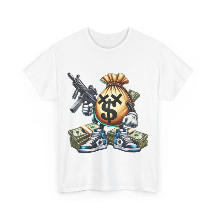 Armed Money Bag Unisex Heavy Cotton Tee - Cardinal Red - S - Armed Money Bag Unisex Heavy Cotton Tee - Tatoo Tee