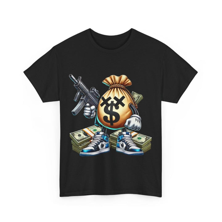Armed Money Bag Unisex Heavy Cotton Tee - Cardinal Red - S - Armed Money Bag Unisex Heavy Cotton Tee - Tatoo Tee