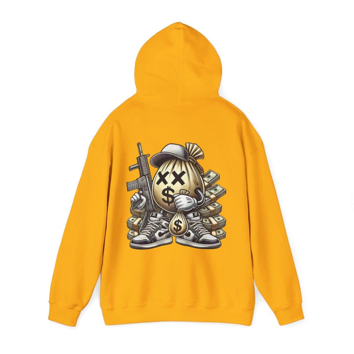 Armed Money Bag Unisex Hoodie - Red - S - Armed Money Bag Unisex Hoodie - Tatoo Tee