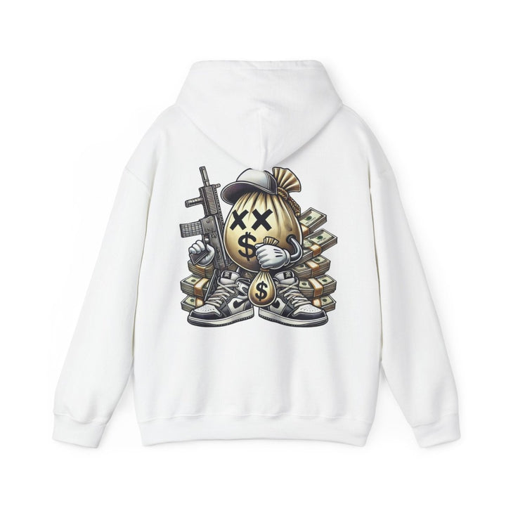 Armed Money Bag Unisex Hoodie - Red - S - Armed Money Bag Unisex Hoodie - Tatoo Tee