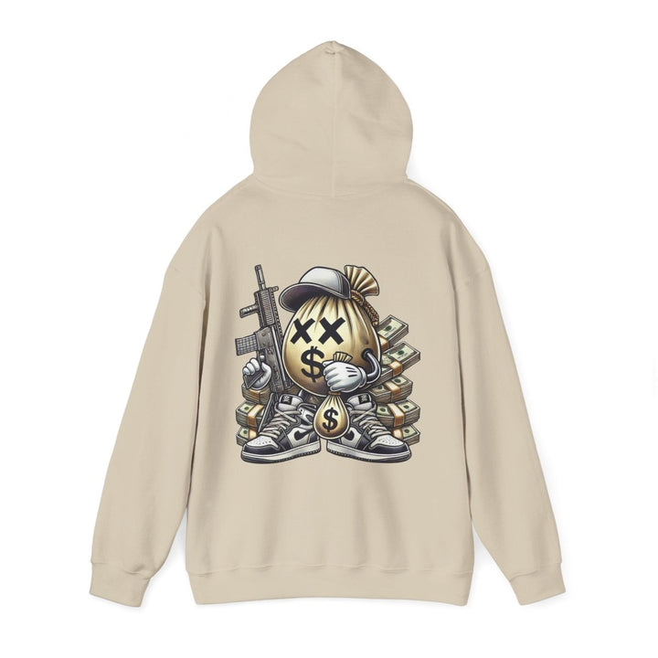 Armed Money Bag Unisex Hoodie - Red - S - Armed Money Bag Unisex Hoodie - Tatoo Tee