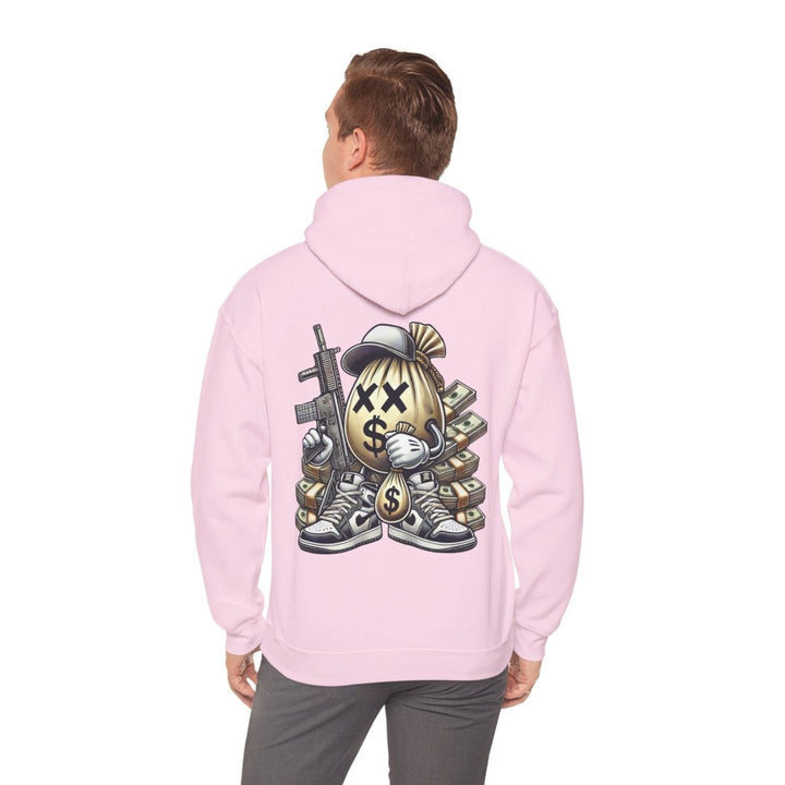 Armed Money Bag Unisex Hoodie - Red - S - Armed Money Bag Unisex Hoodie - Tatoo Tee