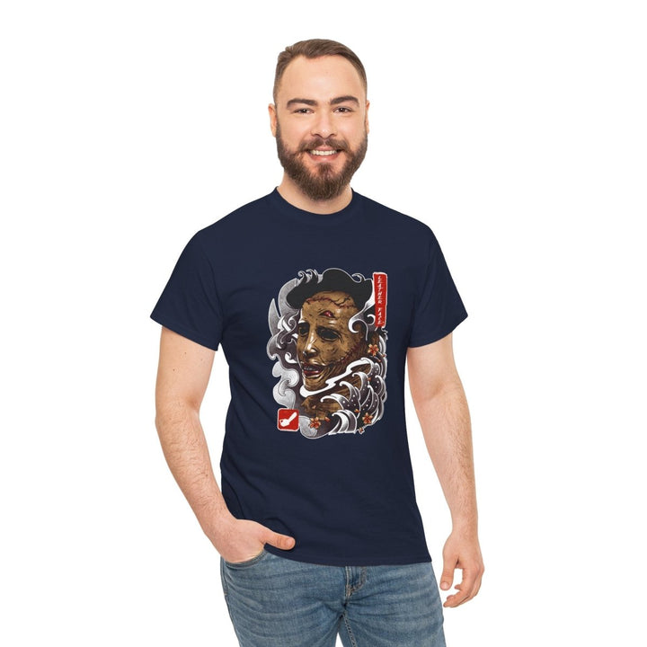 Artistic Skull Design Unisex Heavy Cotton Tee - Cardinal Red - S - Artistic Skull Design Unisex Heavy Cotton Tee - Tatoo Tee