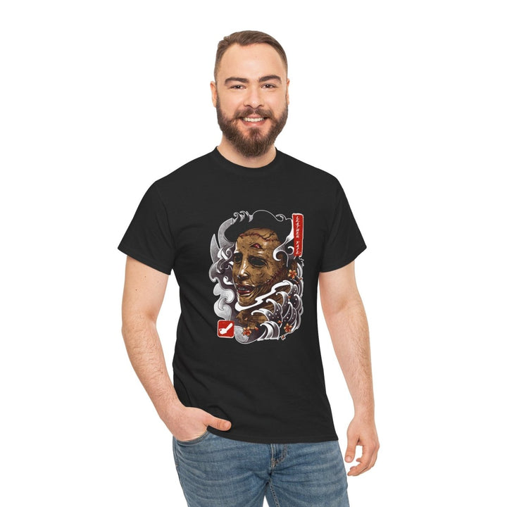 Artistic Skull Design Unisex Heavy Cotton Tee - Cardinal Red - S - Artistic Skull Design Unisex Heavy Cotton Tee - Tatoo Tee
