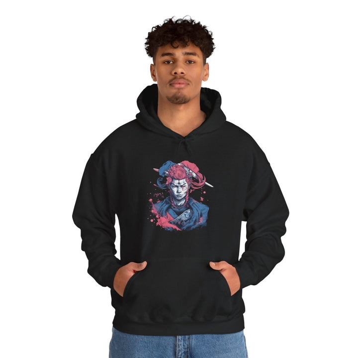 Artistic Unisex Hooded Sweatshirt - Unique Graphic Design for Trendsetters - Black - S - Artistic Unisex Hooded Sweatshirt - Unique Graphic Design for Trendsetters - Tatoo Tee