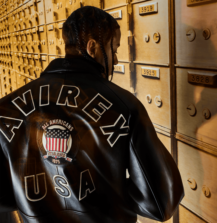 Avirex Black Icon Jacket - JET BLACK - XS - Avirex Black Icon Jacket - Tatoo Tee