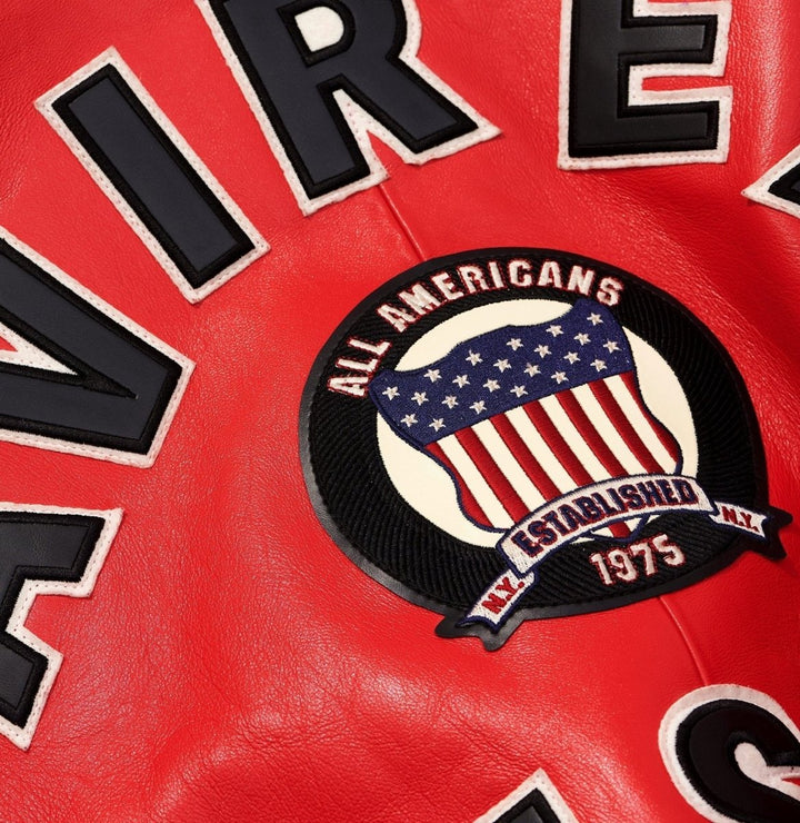 Avirex Red Icon Jacket - SALVAGE RED - XS - Avirex Red Icon Jacket - Tatoo Tee