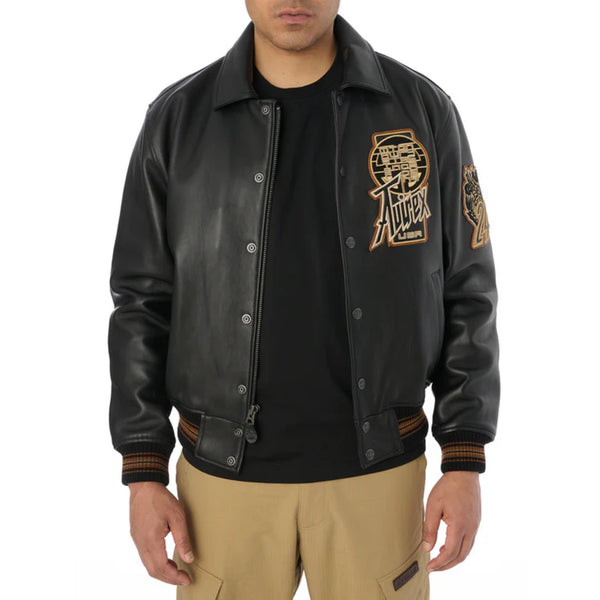 Avirex Twin Dragon Leather Jacket