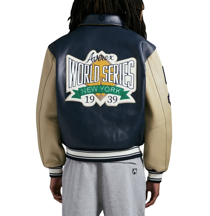 Avirex World Series Jacket - NAVY BLUE - XS - Avirex World Series Jacket - Tatoo Tee