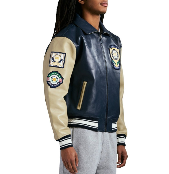 Avirex World Series Jacket - NAVY BLUE - XS - Avirex World Series Jacket - Tatoo Tee