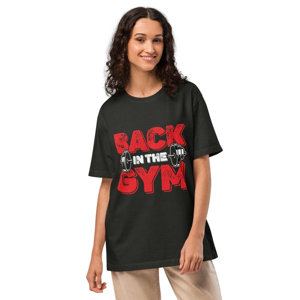 Back In The GYM Unisex oversized t-shirt - S - Product mockup - Tatoo Tee