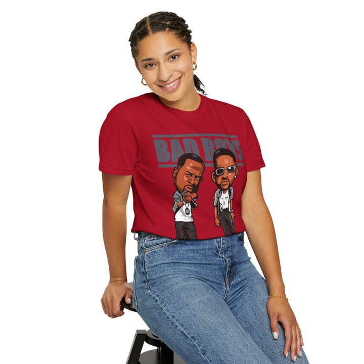 Bad Boys Unisex Graphic T-Shirt - Iconic Movie Apparel - Red - S - Bad Boys Unisex Graphic T-Shirt - Iconic Movie Apparel - Tatoo Tee