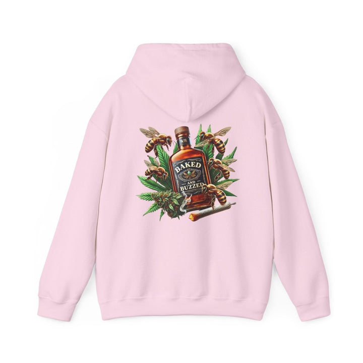 Baked And Buzzed Whiskey And Bees Unisex Hoodie - Red - S - Baked And Buzzed Whiskey And Bees Unisex Hoodie - Tatoo Tee