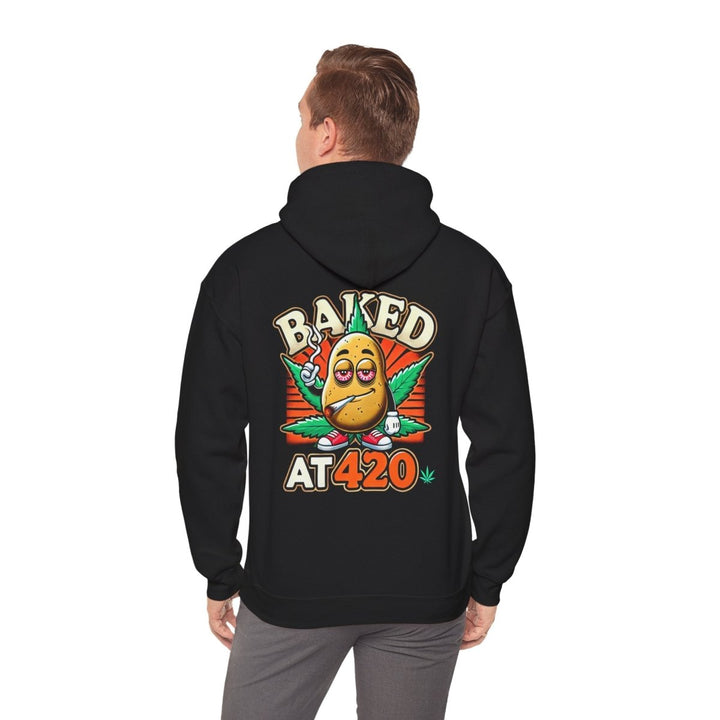 Baked At 420 Unisex Hoodie - Black - S - Baked At 420 Unisex Hoodie - Tatoo Tee