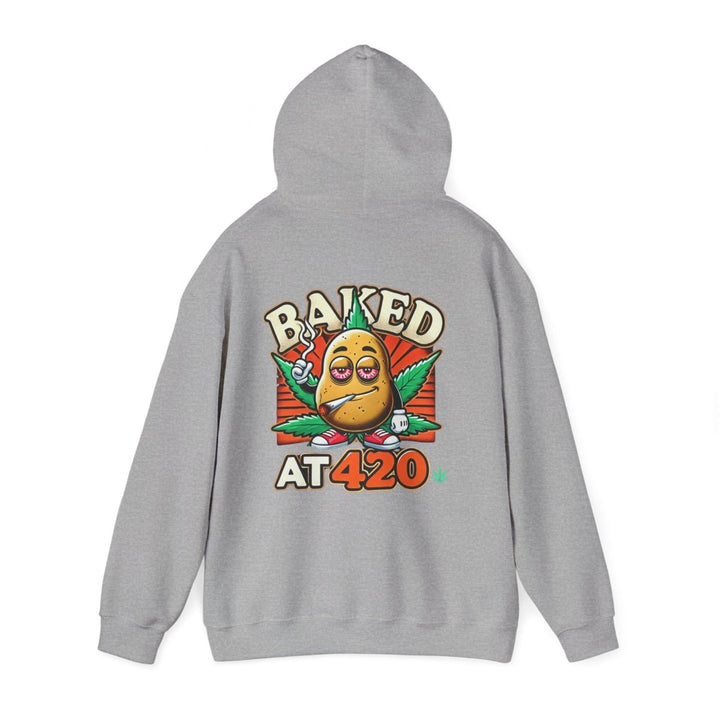 Baked At 420 Unisex Hoodie - Red - S - Baked At 420 Unisex Hoodie - Tatoo Tee