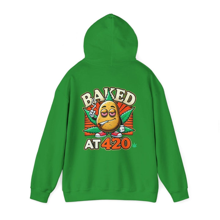 Baked At 420 Unisex Hoodie - Red - S - Baked At 420 Unisex Hoodie - Tatoo Tee