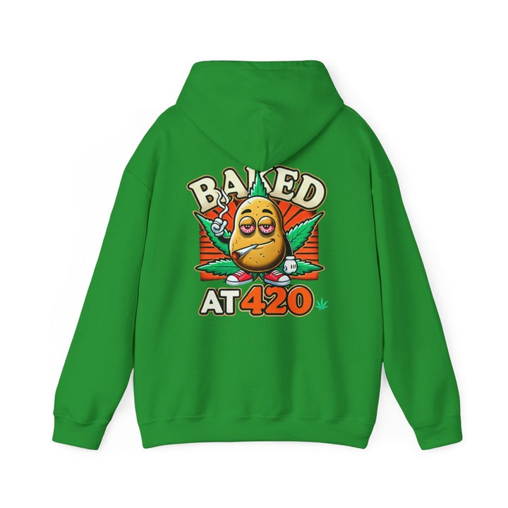 Baked At 420 Unisex Hoodie - Red - S - Baked At 420 Unisex Hoodie - Tatoo Tee