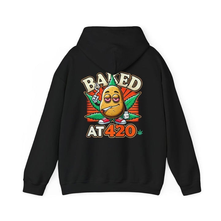 Baked At 420 Unisex Hoodie - Red - S - Baked At 420 Unisex Hoodie - Tatoo Tee