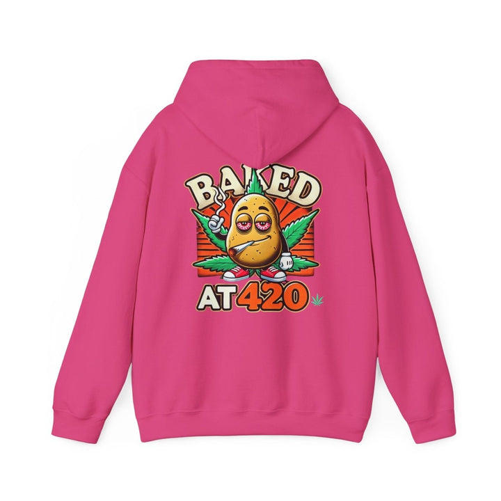Baked At 420 Unisex Hoodie - Red - S - Baked At 420 Unisex Hoodie - Tatoo Tee