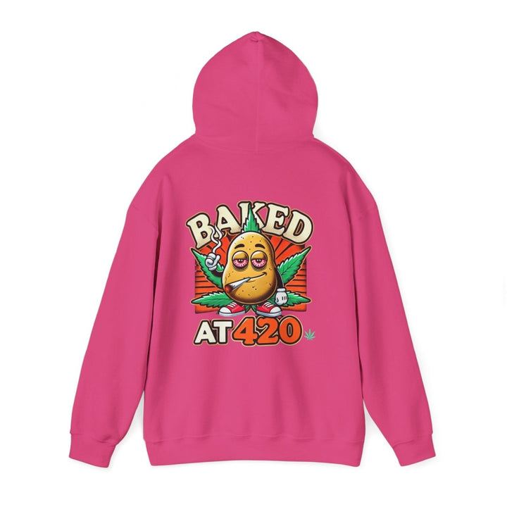 Baked At 420 Unisex Hoodie - Red - S - Baked At 420 Unisex Hoodie - Tatoo Tee