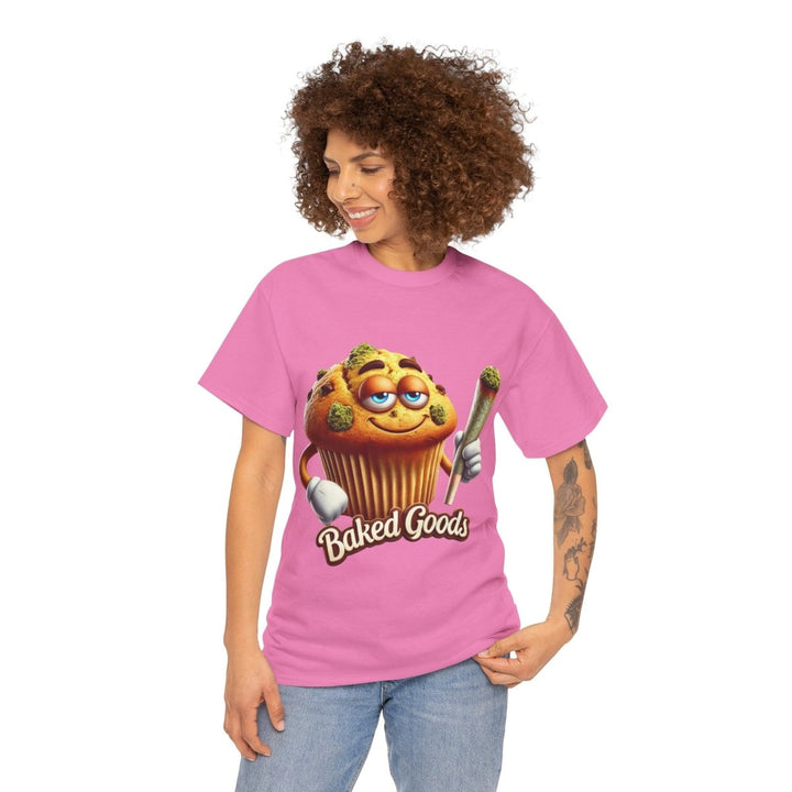 Baked Goods Muffin Unisex Heavy Cotton Tee - Azalea - S - Baked Goods Muffin Unisex Heavy Cotton Tee - Tatoo Tee