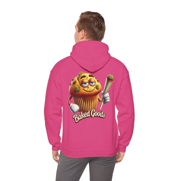 Baked Goods Muffin Unisex Hoodie - Heliconia - S - Baked Goods Muffin Unisex Hoodie - Tatoo Tee