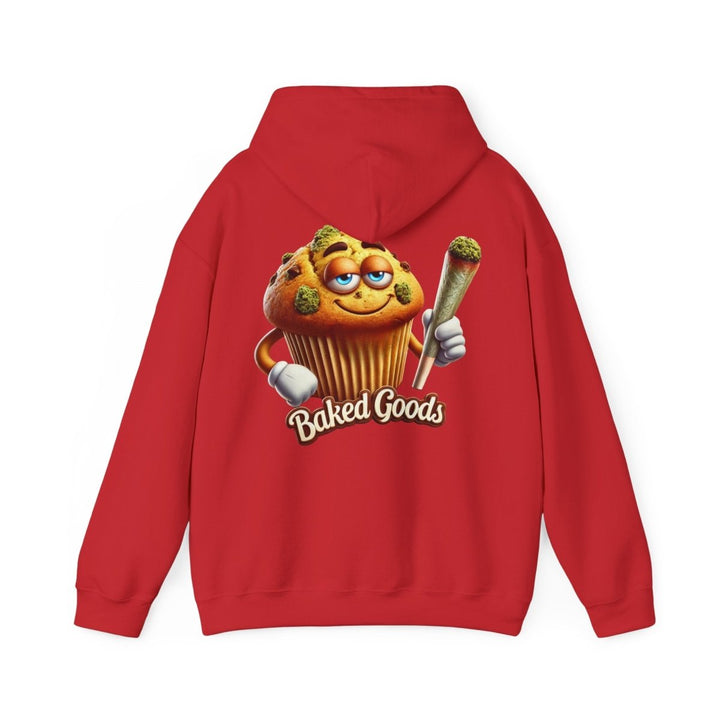 Baked Goods Muffin Unisex Hoodie - Red - S - Baked Goods Muffin Unisex Hoodie - Tatoo Tee